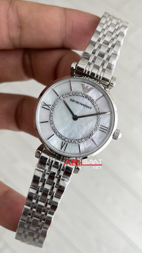 Emporio Armani AR1908 Beyaz Sedef Taşlı Romen