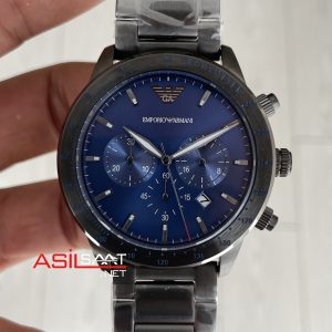 Emporio Armani AR80045 Mavi PVD 43mm Replika Saat