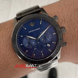 Emporio Armani AR80045 Mavi PVD 43mm Replika Saat