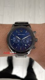 Emporio Armani AR80045 Mavi PVD 43mm Replika Saat