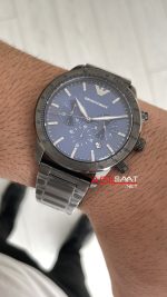 Emporio Armani AR80045 Mavi PVD 43mm Replika Saat