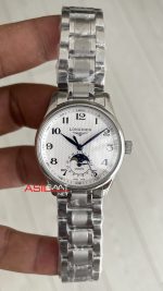 Longines Master Collection Moonphase Sedef Beyaz Kadın Kol Saati