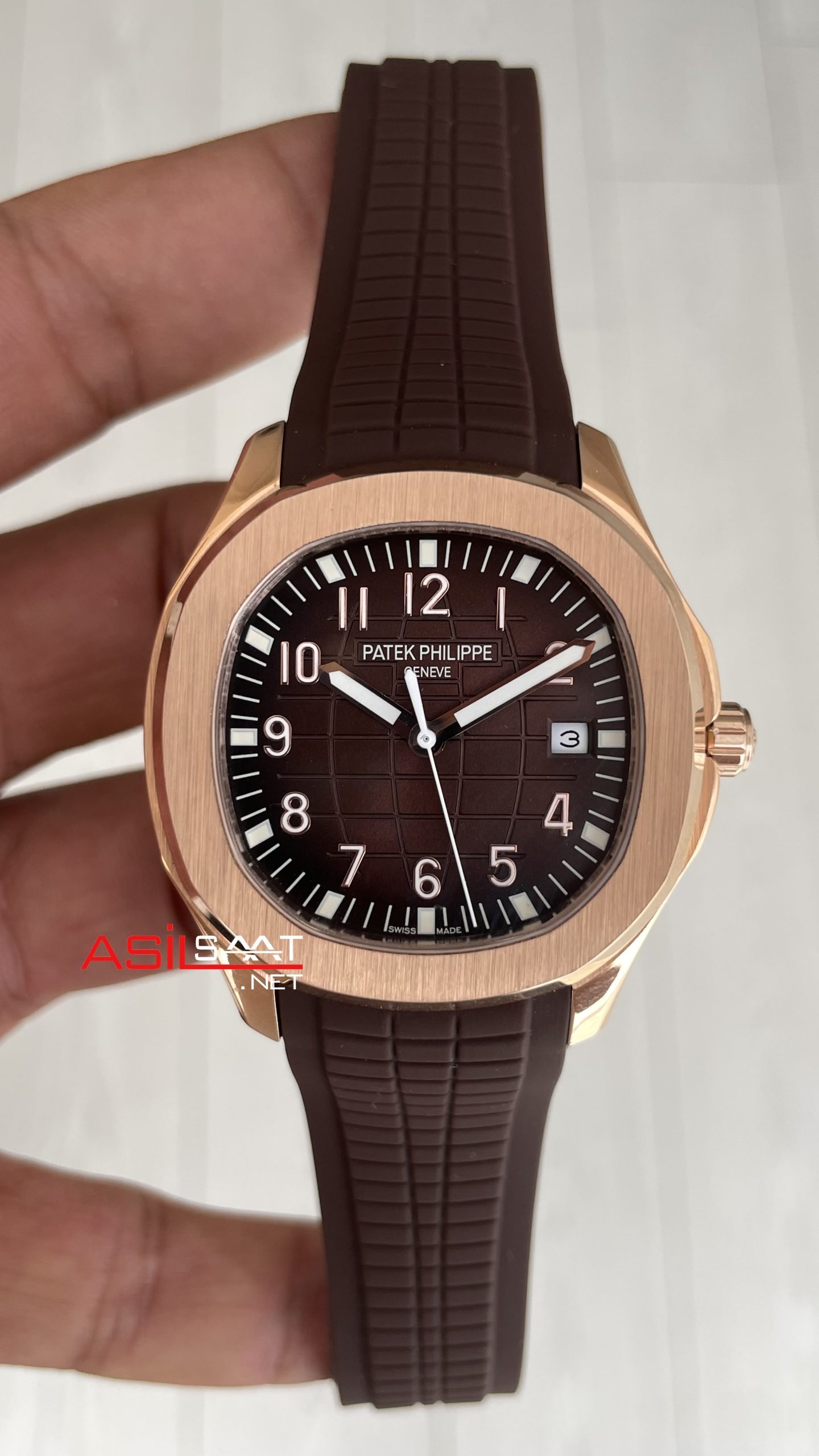 Patek Philippe Aquanaut Kahverengi 5167R Rose 40 mm Replika Saat Patek Philippe Aquanaut Kahverengi 5167R Rose 40 mm Replika Saat