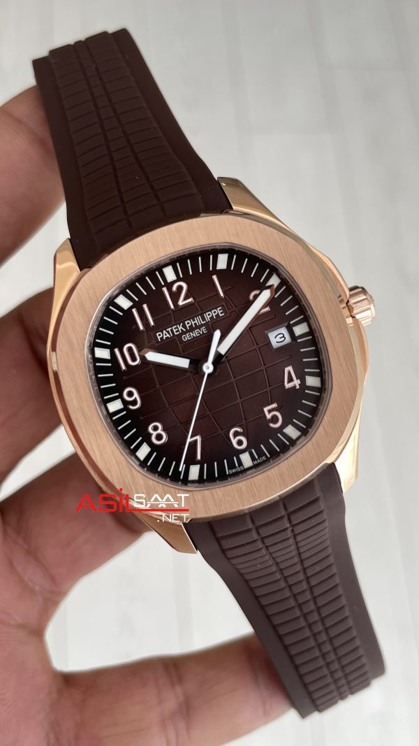Patek Philippe Aquanaut Kahverengi 5167R Rose 40 mm Replika Saat Patek Philippe Aquanaut Kahverengi 5167R Rose 40 mm Replika Saat