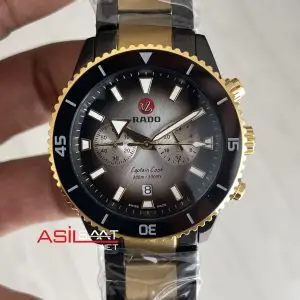 Rado Captain Cook Siyah Chronograph Gold & Black PVD