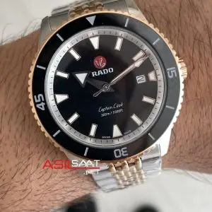 Rado Captain Cook Siyah Jubilee Rose Two Tone