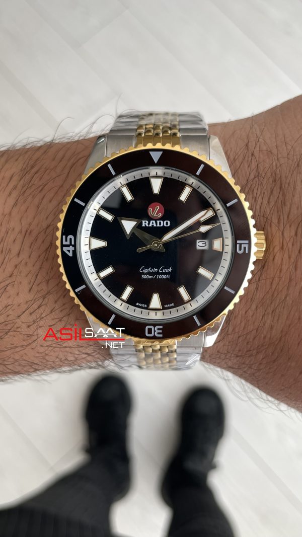 Rado Captain Cook Siyah Jubilee Two Tone