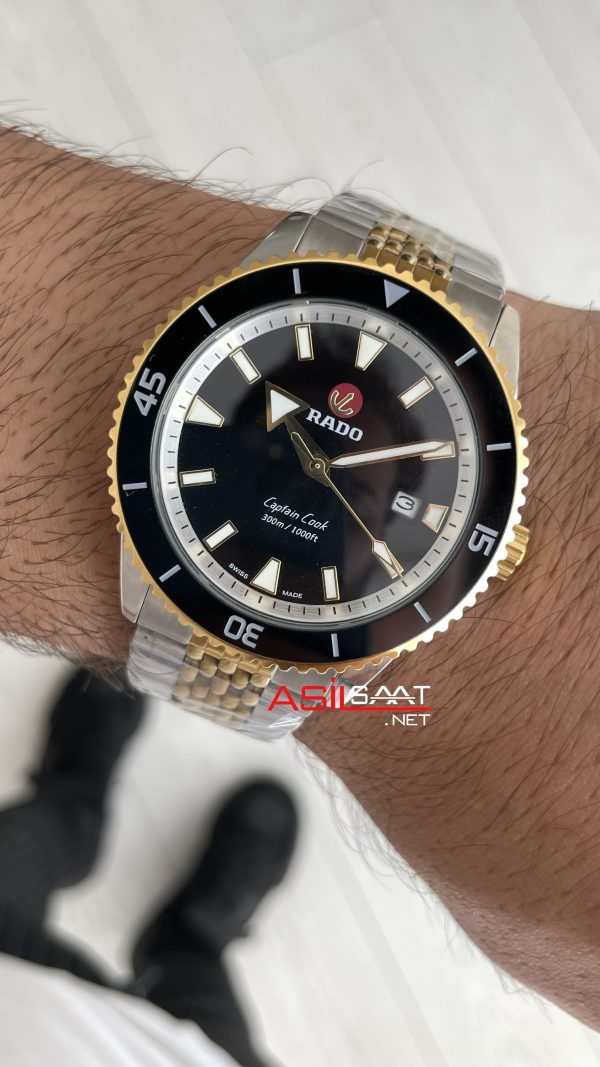 Rado Captain Cook Siyah Jubilee Two Tone