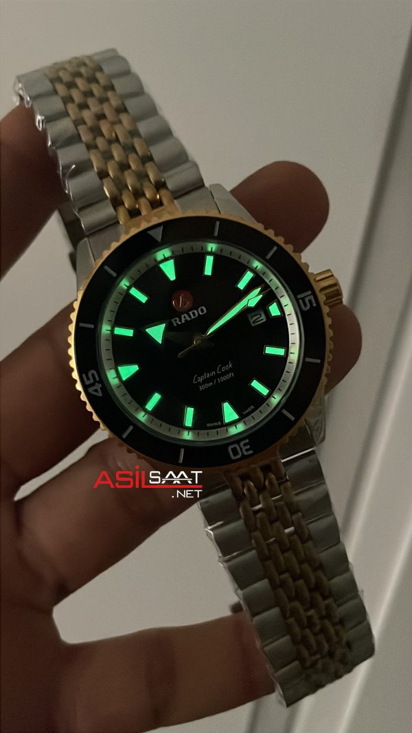 Rado Captain Cook Siyah Jubilee Two Tone