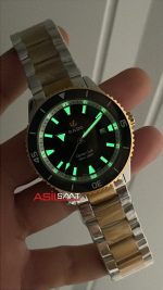 Rado Captain Cook Yeşil Oyster Two Tone Gold