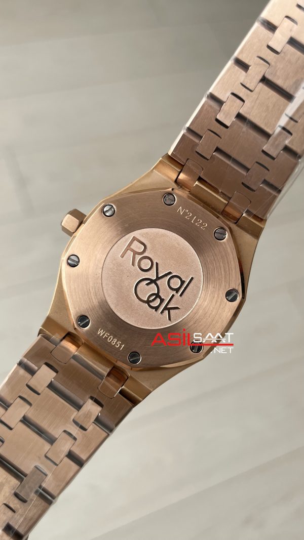 Audemars Piguet Royal Oak Lady Beyaz Kadran 67650OR Rose 33mm Kadın Replika Saat