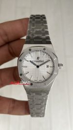Audemars Piguet Royal Oak Lady Beyaz Kadran 67650ST Silver 33mm Kadın Replika Saat