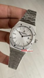 Audemars Piguet Royal Oak Lady Beyaz Kadran 67650ST Silver 33mm Kadın Replika Saat