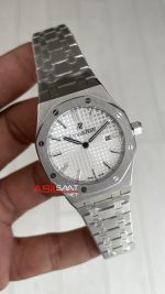 Audemars Piguet Royal Oak Lady Beyaz Kadran 67650ST Silver 33mm Kadın Replika Saat