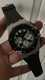 Audemars Piguet Royal Oak Offshore Chronograph Siyah Kadran 26420SO Rubber Black Dial 43 mm Replika Saat