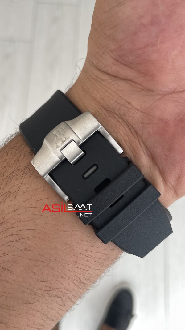 Audemars Piguet Royal Oak Offshore Chronograph Siyah Kadran 26420SO Rubber Black Dial 43 mm Replika Saat