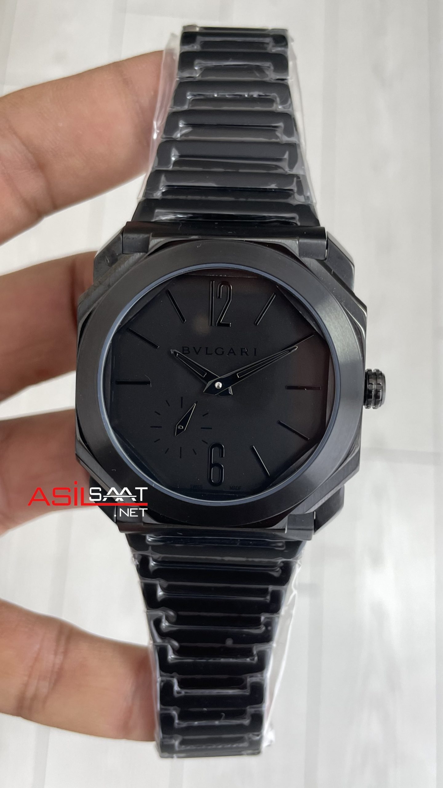 Bulgari Octo Finissimo Extra Thin 103077 Mat Black Eta Replika Saat Bulgari Octo Finissimo Extra Thin 103077 Mat Black Eta Replika Saat