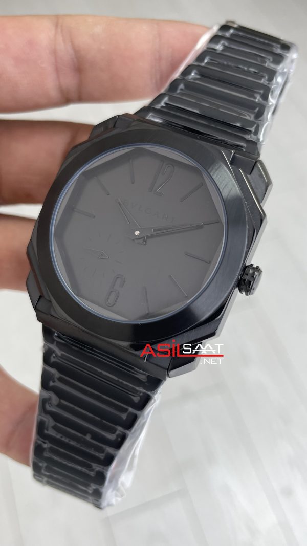 Bulgari Octo Finissimo Extra Thin 103077 Mat Black Eta Replika Saat Bulgari Octo Finissimo Extra Thin 103077 Mat Black Eta Replika Saat