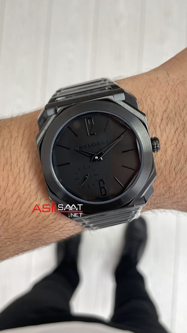 Bulgari Octo Finissimo Extra Thin 103077 Mat Black Eta Replika Saat Bulgari Octo Finissimo Extra Thin 103077 Mat Black Eta Replika Saat