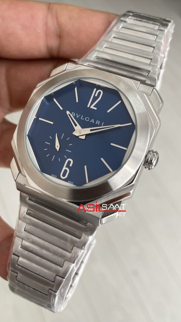 Bulgari Octo Finissimo Extra Thin 103297 Mavi Kadran Eta Replika Saat