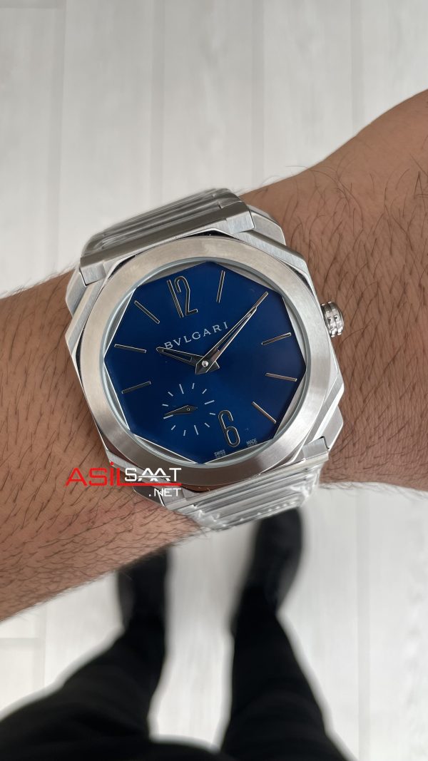 Bulgari Octo Finissimo Extra Thin 103297 Mavi Kadran Eta Replika Saat