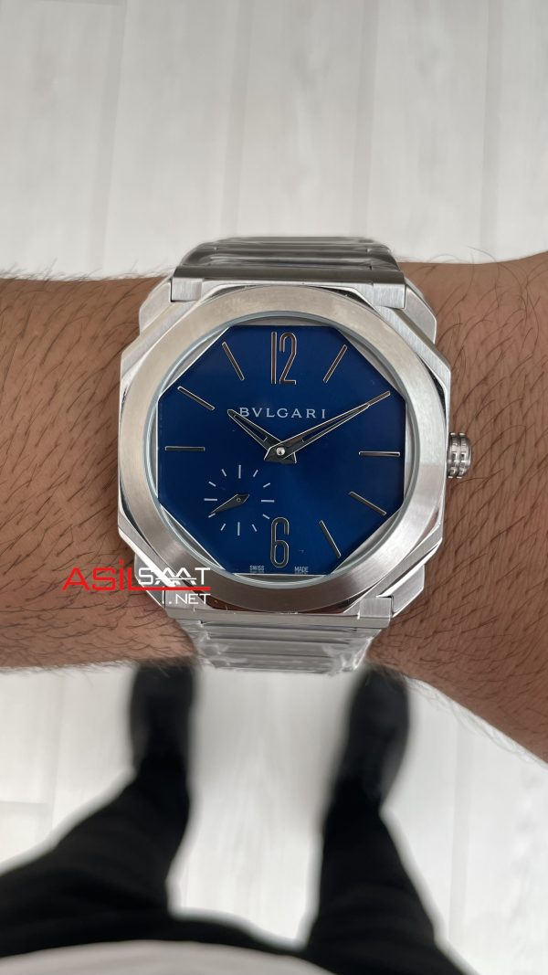 Bulgari Octo Finissimo Extra Thin 103297 Mavi Kadran Eta Replika Saat