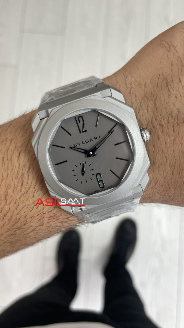 Bulgari Octo Finissimo Extra Thin Grey 102713 Eta Replika Saat Bulgari Octo Finissimo Extra Thin Grey 102713 Eta Replika Saat