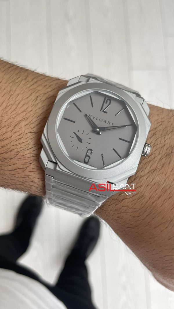 Bulgari Octo Finissimo Extra Thin Grey 102713 Eta Replika Saat Bulgari Octo Finissimo Extra Thin Grey 102713 Eta Replika Saat
