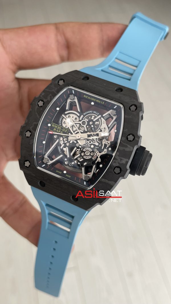 Richard Mille Rafael Nadal RM35-02 Carbon Mavi Replika Saat
