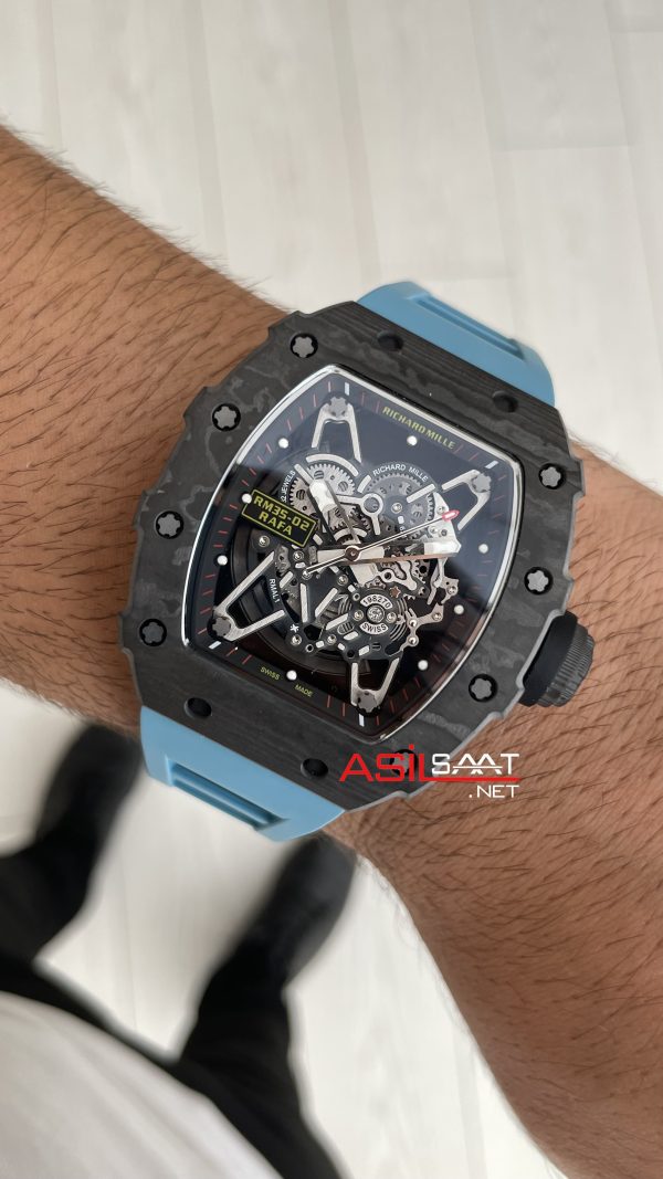 Richard Mille Rafael Nadal RM35-02 Carbon Mavi Replika Saat