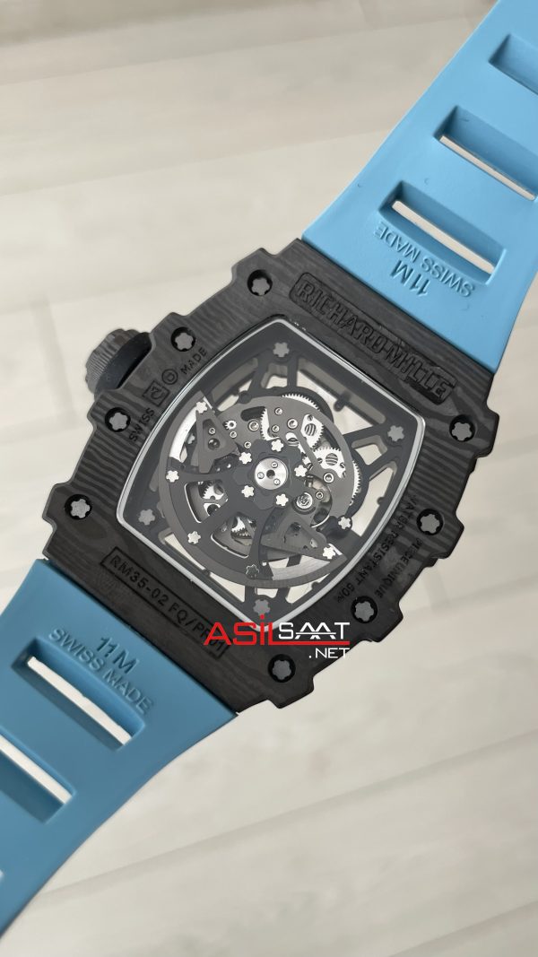Richard Mille Rafael Nadal RM35-02 Carbon Mavi Replika Saat