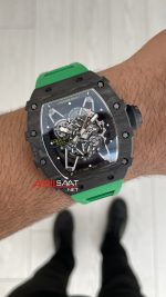 Richard Mille Rafael Nadal RM35-02 Carbon Yeşil Replika Saat