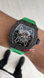 Richard Mille Rafael Nadal RM35-02 Carbon Yeşil Replika Saat