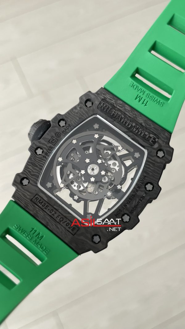 Richard Mille Rafael Nadal RM35-02 Carbon Yeşil Replika Saat