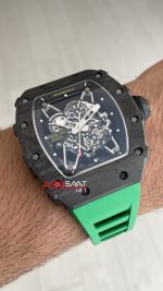 Richard Mille Rafael Nadal RM35-02 Carbon Yeşil Replika Saat