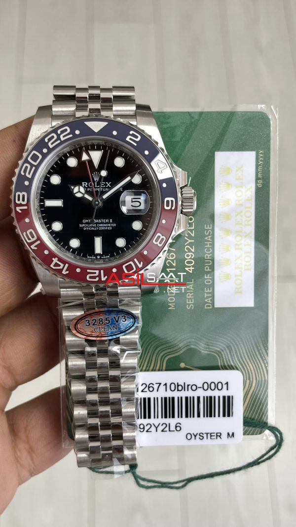 Rolex Pepsi Gmt Master II 126710BLRO Jubilee 40mm 3285 Clean Factory V3 Super Klon Eta Swiss