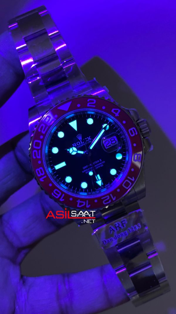 Rolex Pepsi Gmt Master II 126710BLRO Oyster 40mm DD3285 V3 Swiss ETA Saat AR Factory Rolex Pepsi Gmt Master II 126710BLRO Oyster 40mm DD3285 V3 Swiss ETA Saat AR Factory