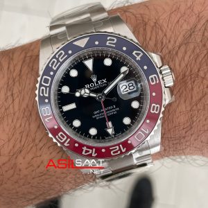 Rolex Pepsi Gmt Master II 126710BLRO Oyster 40mm DD3285 V3 Swiss ETA Saat AR Factory
