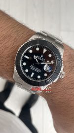 Rolex Yacht Master RLX Titanium 226627 Oyster Siyah Kadran 42mm Replika Saat