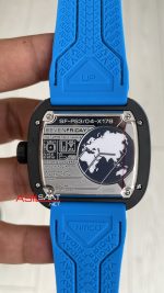 SevenFriday Aka Carbon Blue PS Serisi PS3/04 Mavi Kadran 47mm Replika Saat