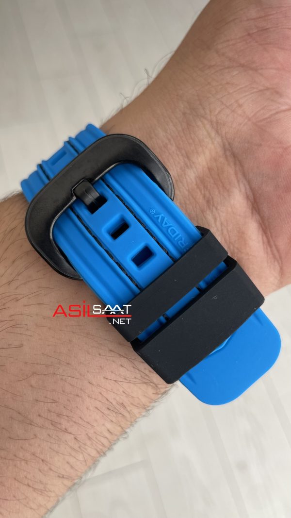 SevenFriday Aka Carbon Blue PS Serisi PS3/04 Mavi Kadran 47mm Replika Saat