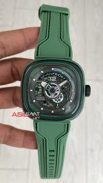 SevenFriday Aka Carbon Green PS Serisi PS3/05 Yeşil Kadran 47mm Replika Saat