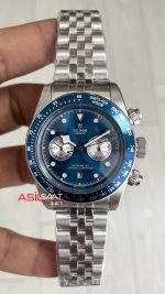 Tudor Black Bay Chrono Mavi Kadran M79360B Blue Boutique Edition 41 mm Silver Replika Saat