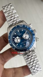 Tudor Black Bay Chrono Mavi Kadran M79360B Blue Boutique Edition 41 mm Silver Replika Saat