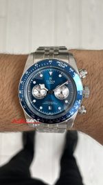 Tudor Black Bay Chrono Mavi Kadran M79360B Blue Boutique Edition 41 mm Silver Replika Saat