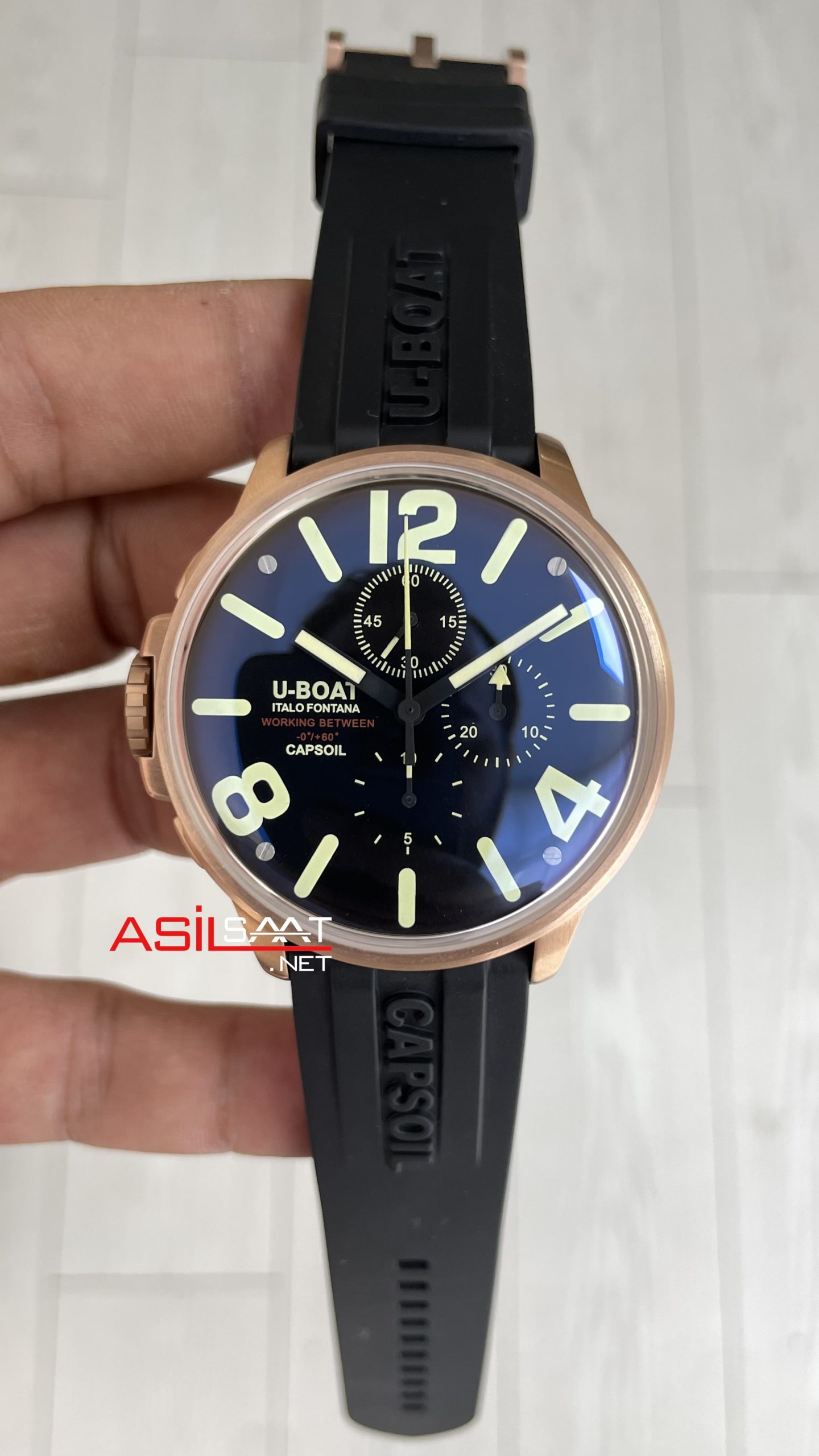 U-Boat Capsoil Chrono Rose 45mm Replika Saat U-Boat Capsoil Chrono Rose 45mm Replika Saat