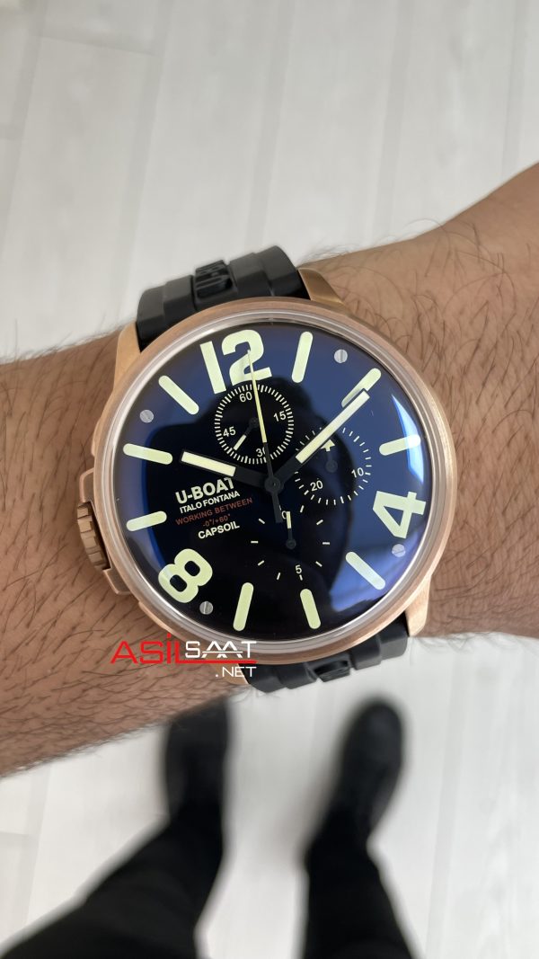 U-Boat Capsoil Chrono Rose 45mm Replika Saat U-Boat Capsoil Chrono Rose 45mm Replika Saat