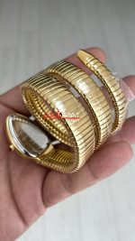 Bulgari Serpenti Tubogas Beyaz Kadran 101923 Gold 35mm 3 Sarmalı Kadın Kol Saati