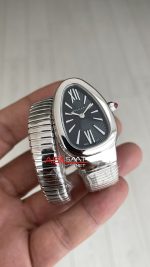 Bulgari Serpenti Tubogas Siyah Kadran 102824 Silver 35mm Kadın Kol Saati
