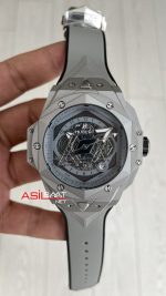 Hublot Sang Bleu II Grey 45mm Replika Saat